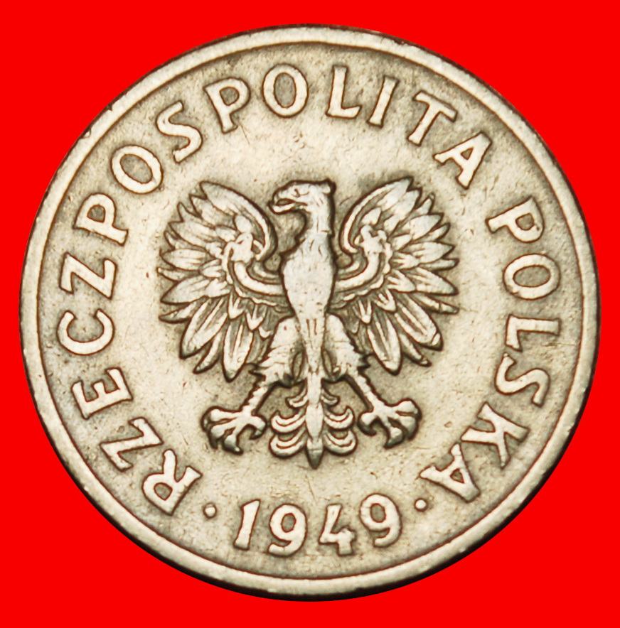  Ⰶ 2 VERKAUFT SOZIALISTISCHE TSCHECHOSLOWAKEI: POLEN★20 GROSHEN 1949 ★ ZWEI WÖRTER★OHNE VORBEHALT!   