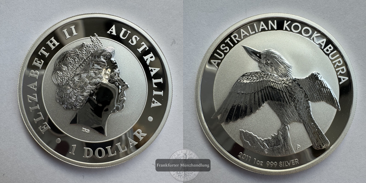  Australien 1 Dollar 2011  Kookaburra  FM-Frankfurt UC#219 Feinsilber: 31,1g   