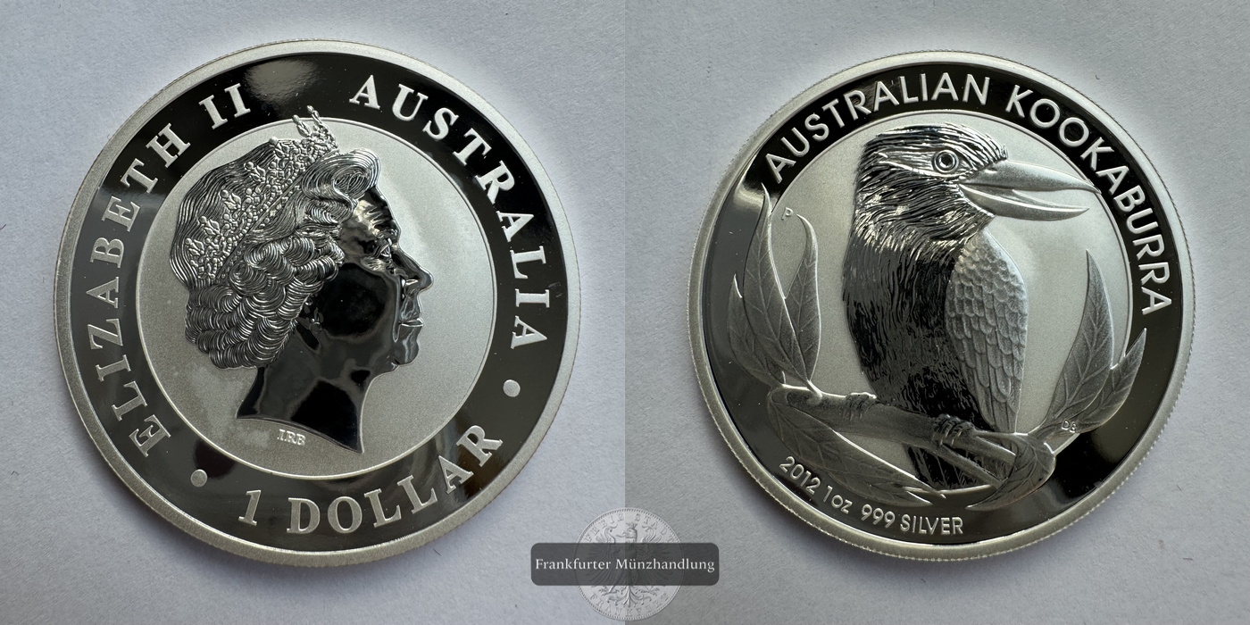  Australien 1 Dollar 2012 Kookaburra FM-Frankfurt KM#1692 Feinsilber: 31,1g   