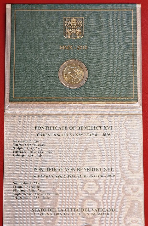  Vatikan 2 Euro KMS 2010 Münzenankauf Koblenz Frank Maurer AI 541   