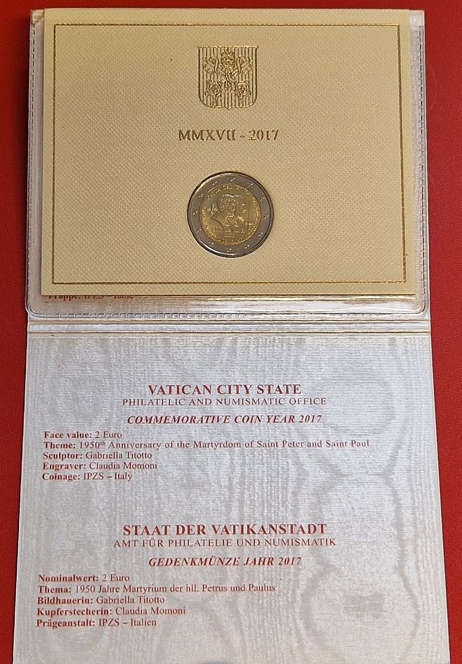  Vatikan 2 Euro KMS 2017 Münzenankauf Koblenz Frank Maurer AI 544   