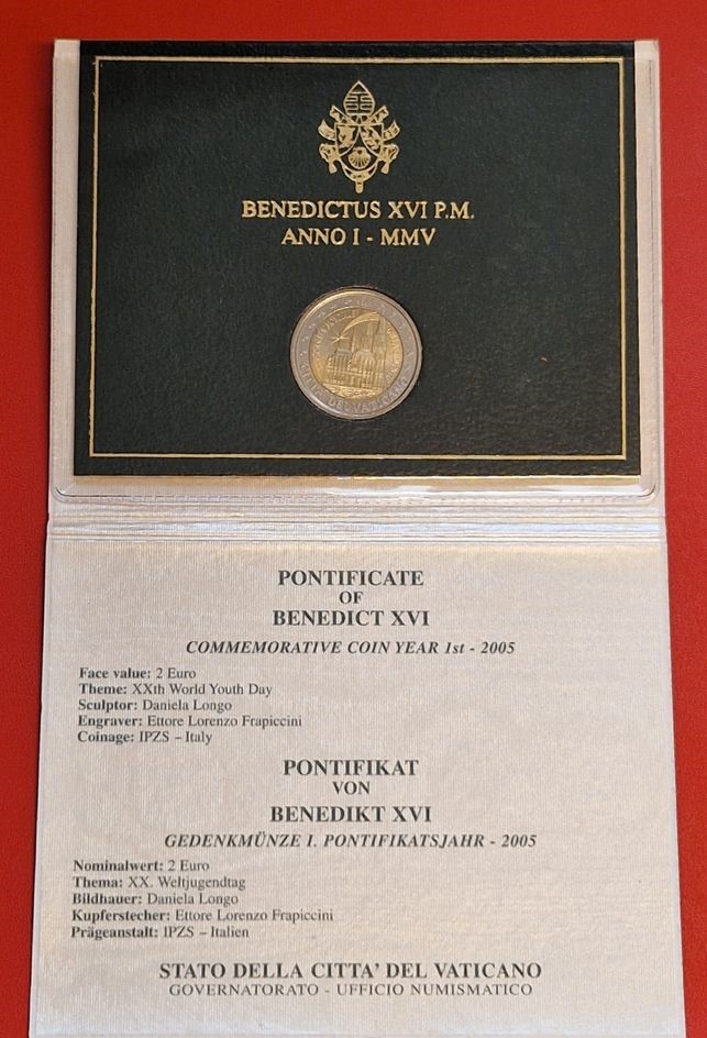  Vatikan 2 Euro KMS 2005 Münzenankauf Koblenz Frank Maurer AI 549   