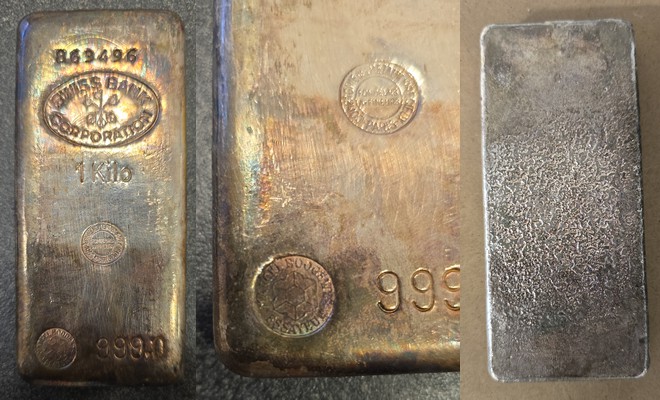 Schweiz. 1000g Silberbarren Swiss Bank Co.  FM-Frankfurt  Feingewicht: 1.000g   
