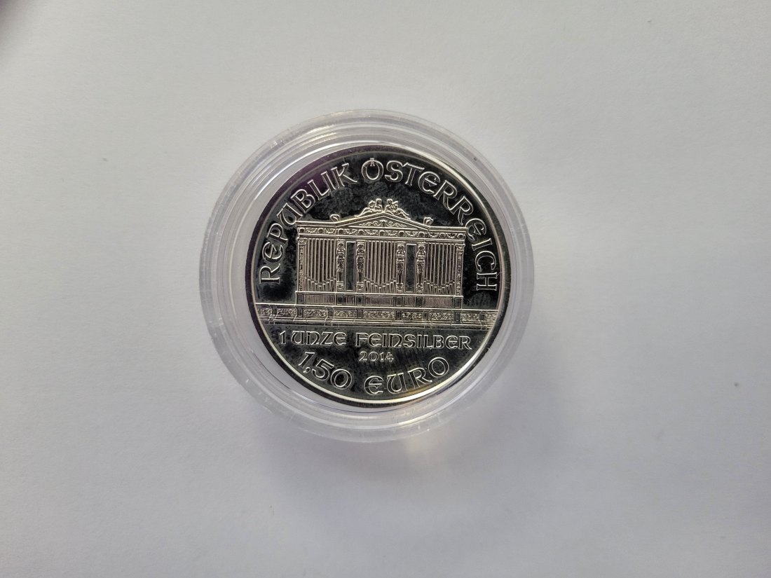  Philharmoniker 2014 1 OZ Unze silber 999 Österreich Spittalgold9800 (1248   