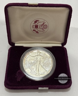  USA - 1 Dollar  1988  Walking Liberty     FM-Frankfurt Feinsilber: 31g   