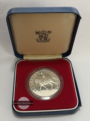  Jersey - 25 Pence 1977  FM-Frankfurt  Feingewicht: 26,16g  Silber  pp   