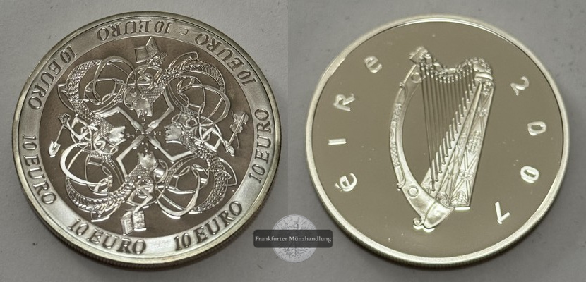  Irland - 10 Euro   2007  FM-Frankfurt  Feingewicht: 26,16g  Silber PP   
