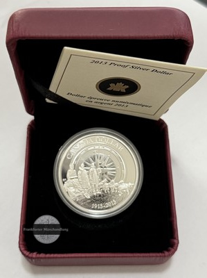  Kanada - 1 Dollar 2013 100 Jahre Kanadische Arktisexpedition   FM-Frankfurt  Feinsilber: 23,17g   