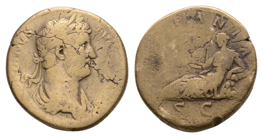  Antike; Rom; Sesterz; Bronze; 21,67 g; Ø 31,3 mm   