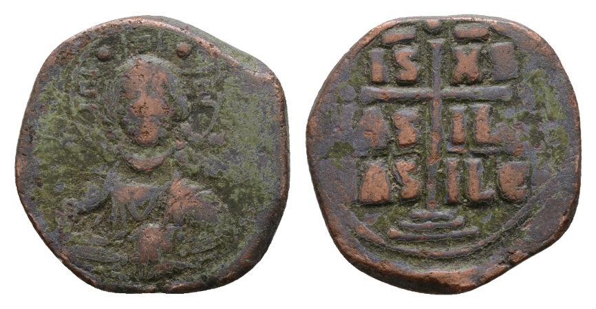 Antike; Byzanz; Kleinmünze; Bronze; 11,35 g; Ø 27,4 mm   