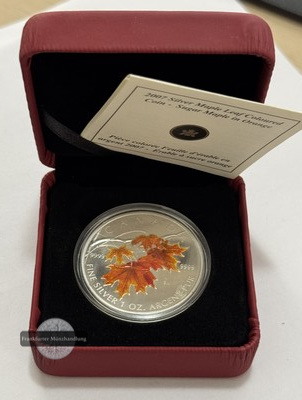  Kanada - 5 Dollar  2007  Maple Leaf   FM-Frankfurt    Feinsilber: 31g   