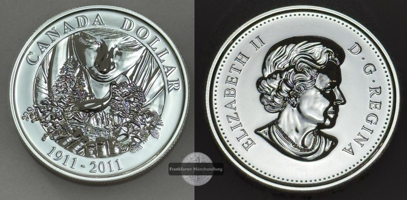  Kanada - 1 Dollar  2011  Parks Kanada   FM-Frankfurt    Feinsilber: 23,3g   