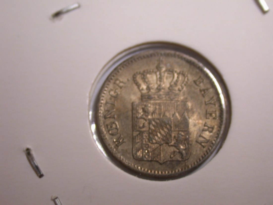  I20 Bayern  1 Kreuzer 1843 in f.st/ST  Originalbilder   