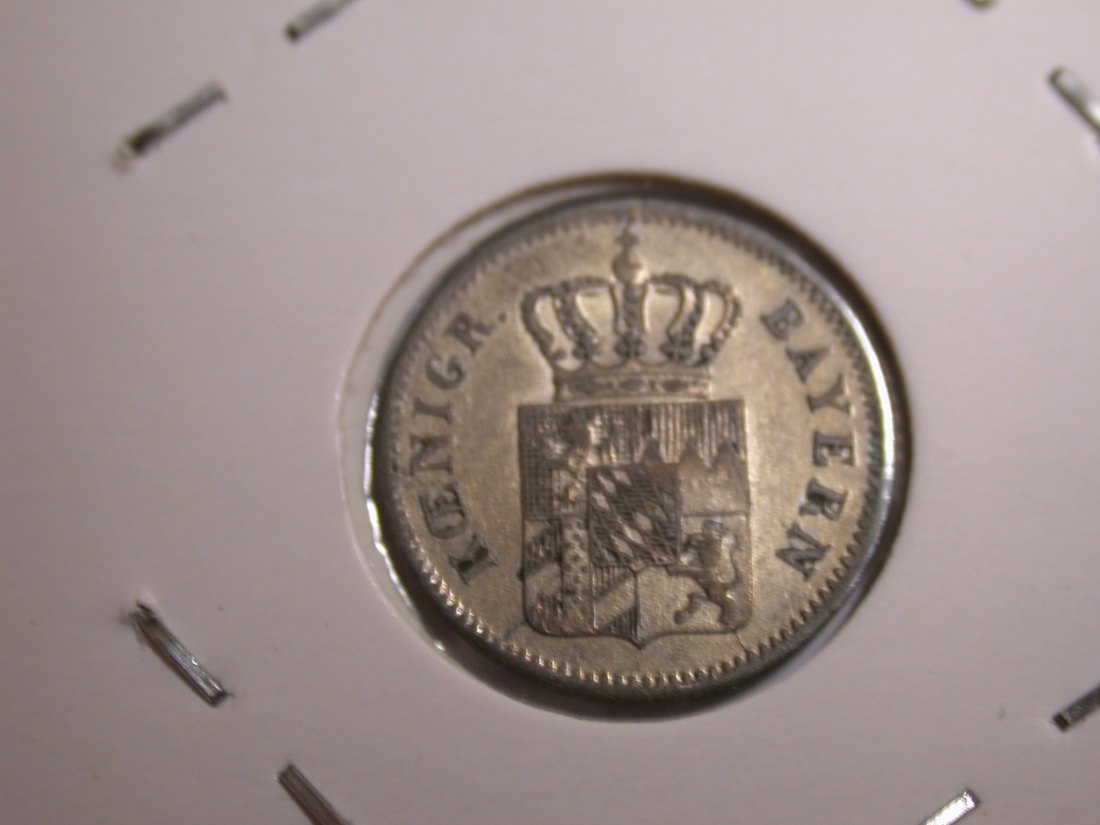  I20 Bayern  1 Kreuzer 1847 in vz-st   Originalbilder   