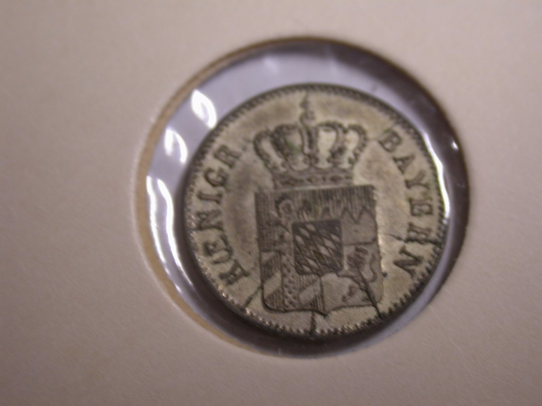  I20 Bayern  1 Kreuzer 1841 in vz-st/f.ST   Originalbilder   