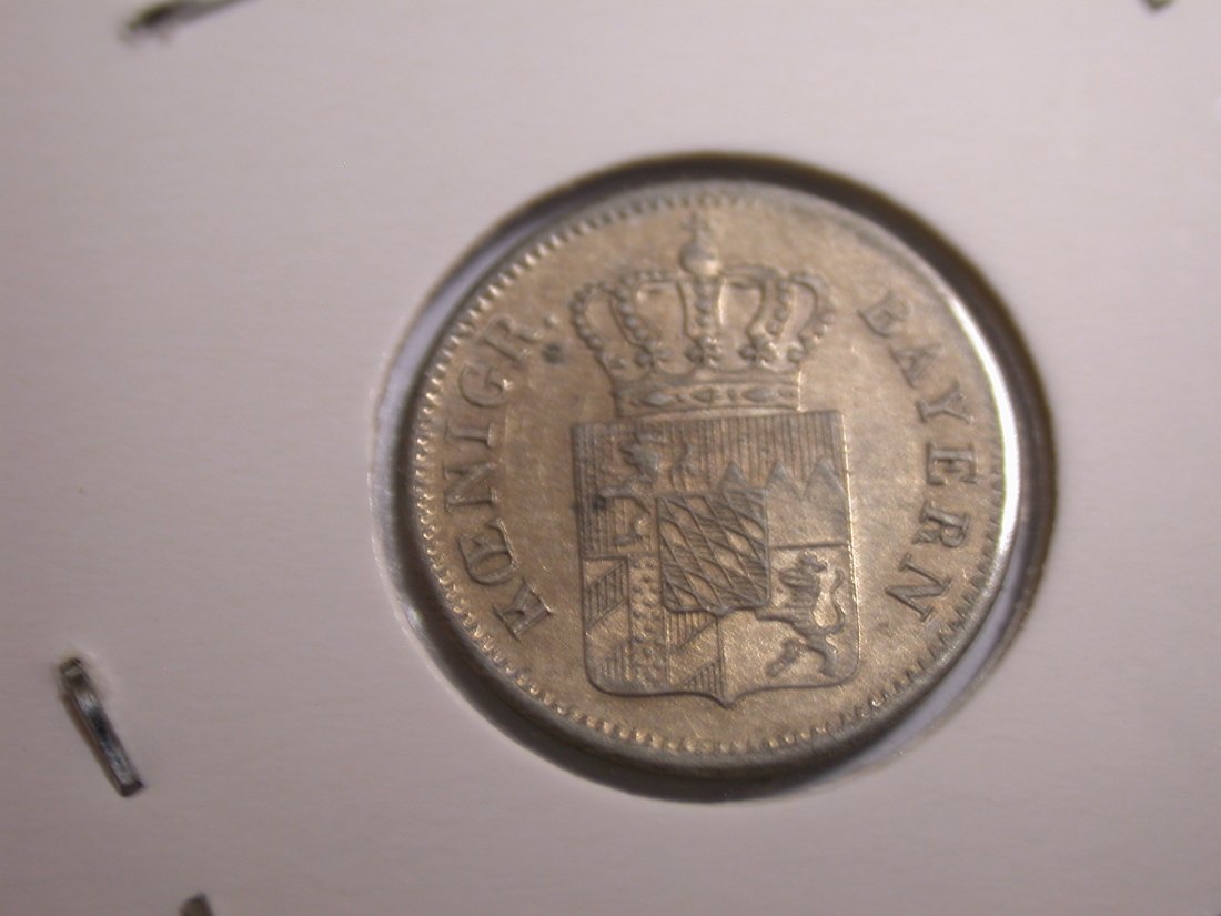  I20 Bayern  1 Kreuzer 1845 in vz-st  Originalbilder   