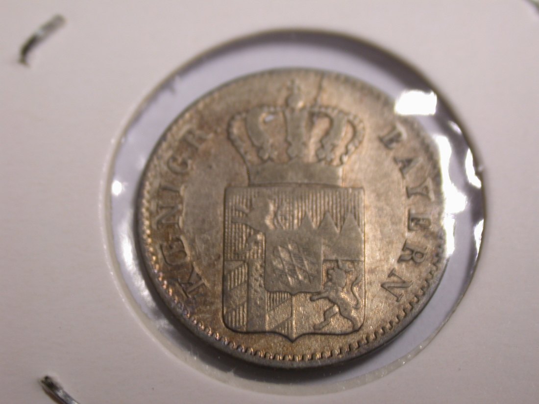  I20 Bayern  3 Kreuzer 1848 in ss+   Originalbilder   