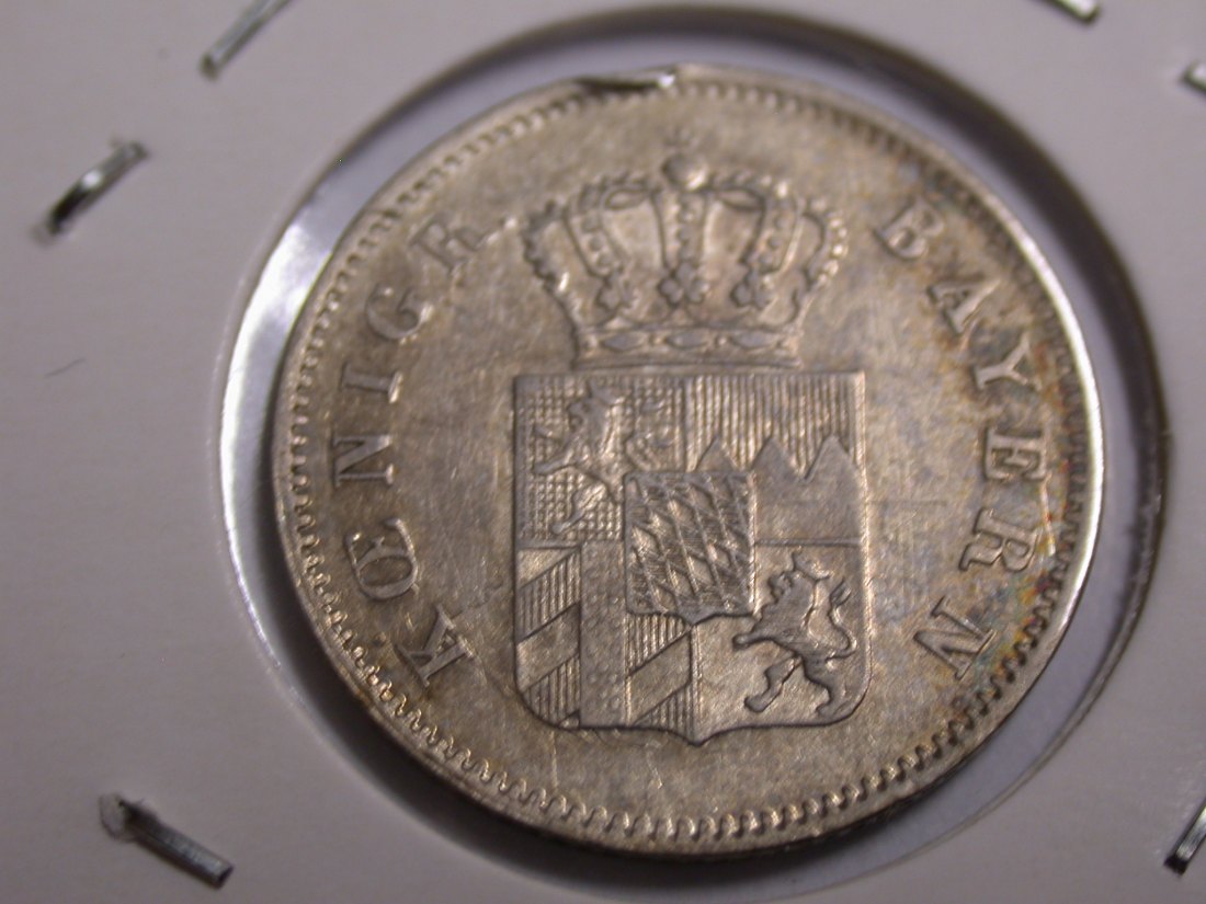  I20 Bayern  6 Kreuzer 1846 in f.vz Randfehler   Originalbilder   