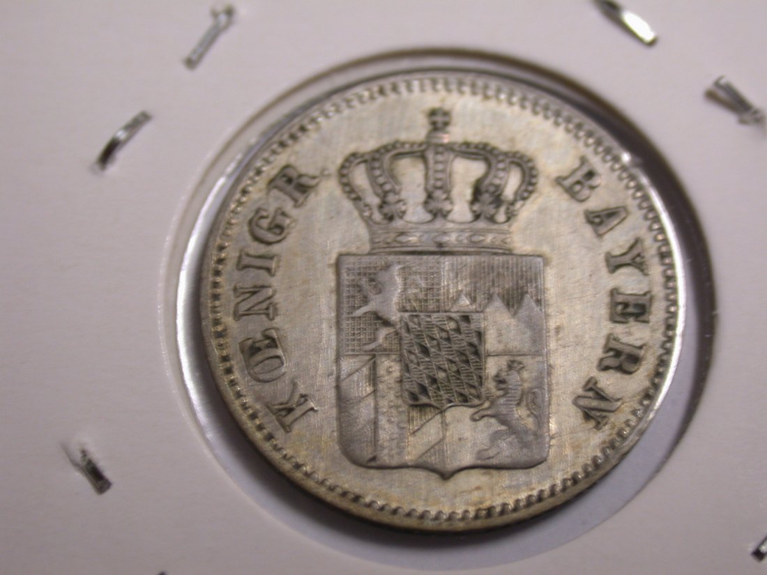  I20 Bayern  6 Kreuzer 1848 in ss-vz  Originalbilder   
