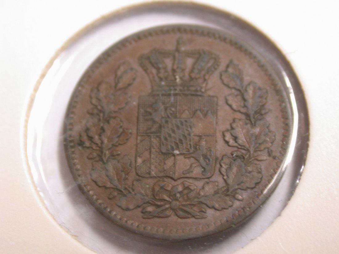  I20 Bayern  2 Pfennig 1870 in f.vz    Originalbilder   
