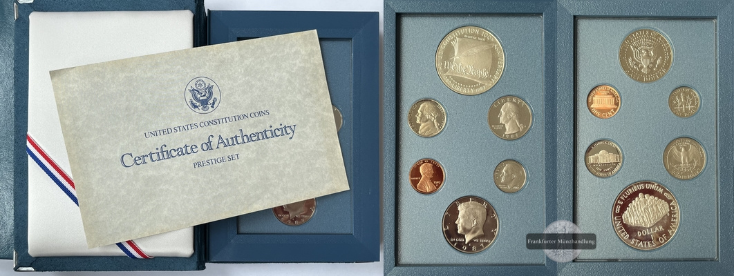  USA 1987 Liberty Prestige Set FM-Frankfurt   