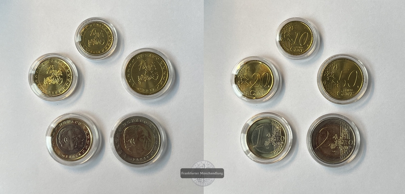  Monaco  Euro-Kursmünzensatz   2003  10 Cent - 2 Euro   FM-Frankfurt   