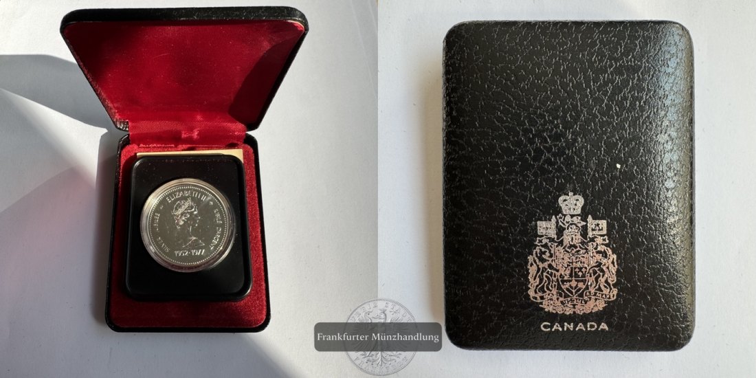  Kanada, 1 Dollar 1977 Silber Jubiläum FM-Frankfurt KM#118 Feinsilber: 11,66g   