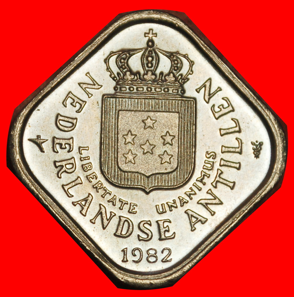  Ⰶ BEATRIX (1980-2013): NIEDERLÄNDISCH ANTILLEN ★ 5 CENTS 1982! STG STEMPELGLANZ! ★OHNE VORBEHALT!   