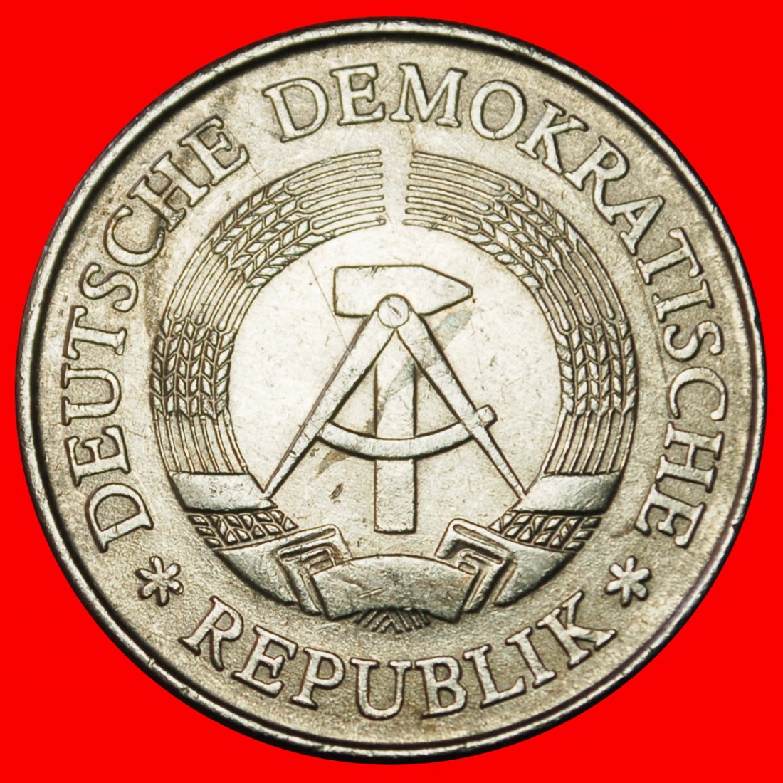  Ⰶ HAMMER AND COMPASS (1972-1990): GERMANY ★ 2 MARKS 1975A! ★LOW START★ NO RESERVE!   