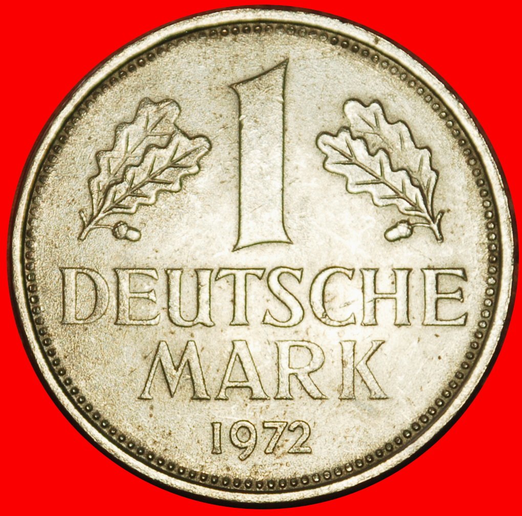  Ⰶ NOT COMMUNIST (1950-2001):GERMANY★1 MARK 1972F BADEN-WUERTTEMBERG★PUBLISHED★LOW START★ NO RESERVE!   
