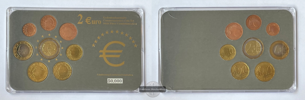  Belgien  Euro-Münzensatz 2005 2 Euro Gedenksatz FM-Frankfurt   