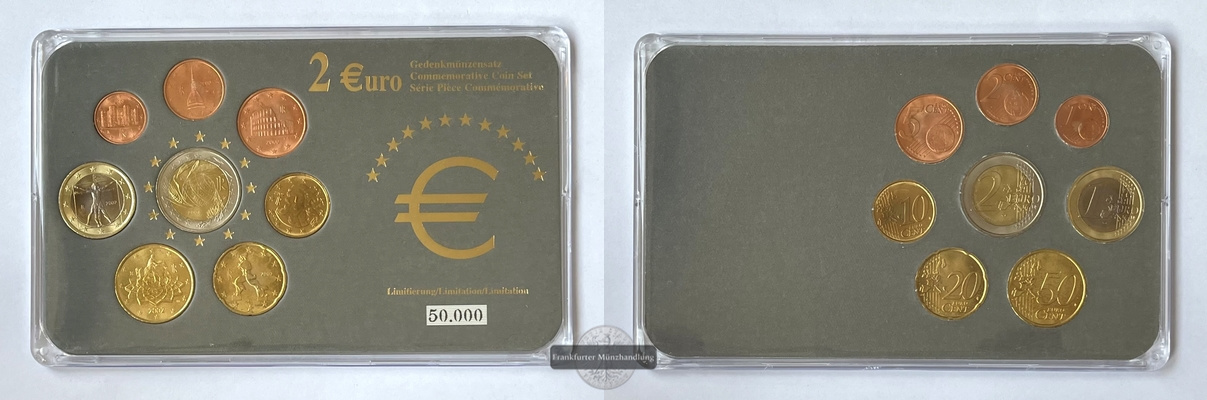  Italien Euro-Münzensatz 2004 2 Euro Gedenksatz FM-Frankfurt   