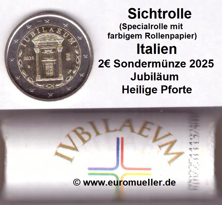 Italien Specialrolle...2 Euro Gedenkmünze 2025...Jubiläum   