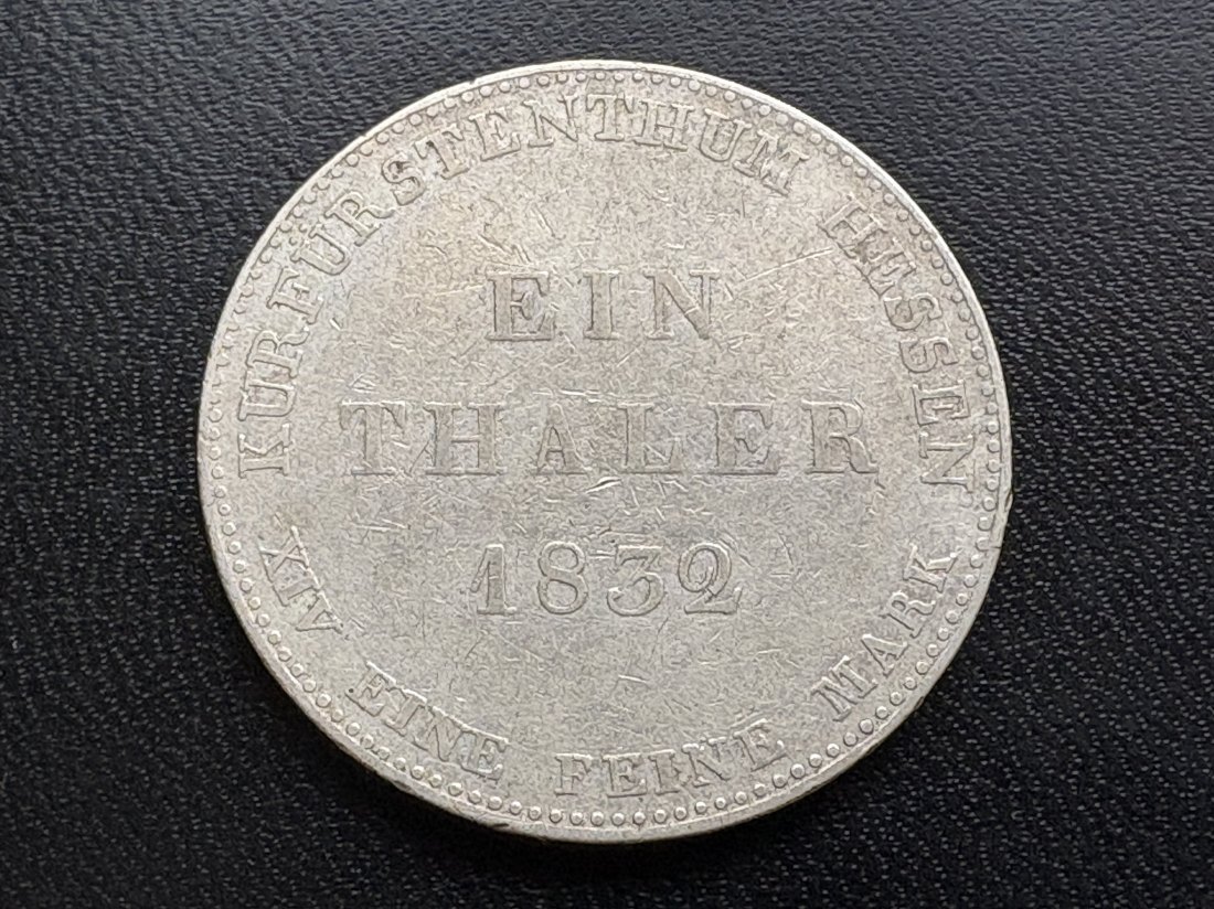 Altdeutschland - 1 Taler Hessen 1832 - Silbermünze