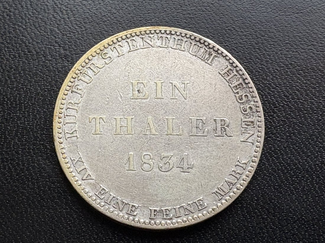 Altdeutschland - 1 Taler Hessen 1834 - Silbermünze