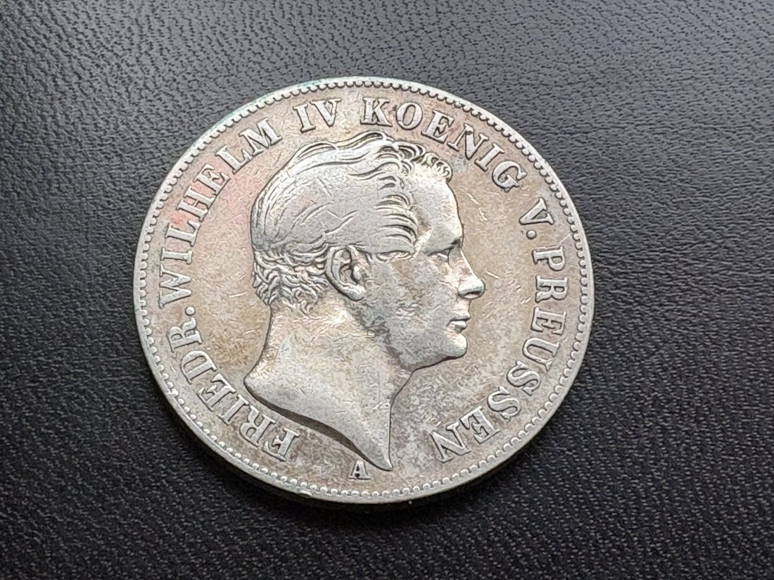 Altdeutschland - 1 Taler Preussen 1844 - Silbermünze - Ausbeutetaler