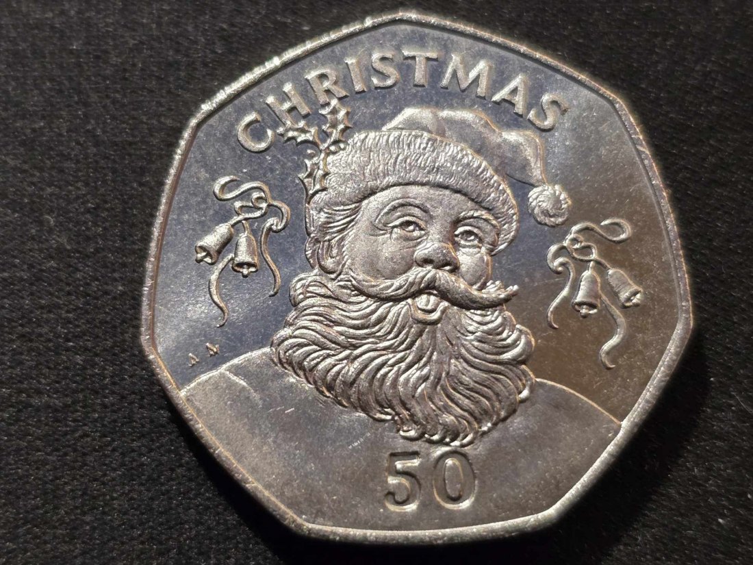  Gibraltar 50 Pence 1992 STG - Christmas   