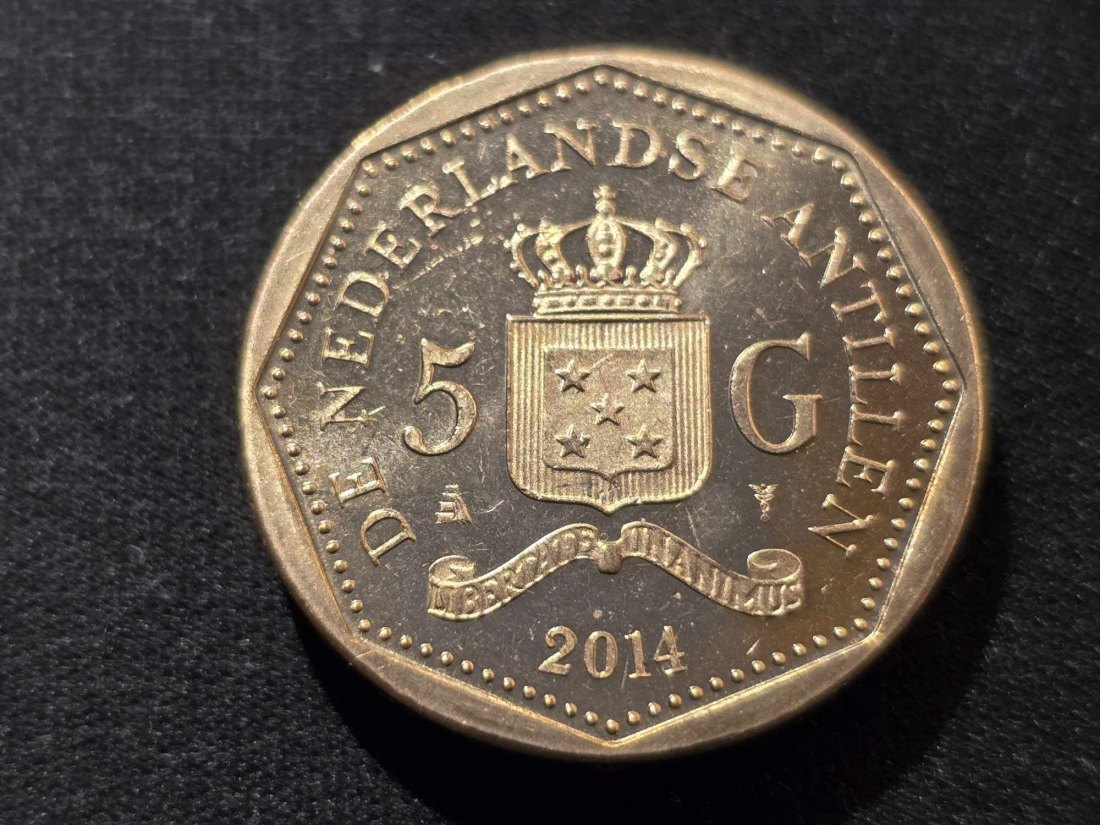  Nied. Antillen 5 Gulden 2014 STG   