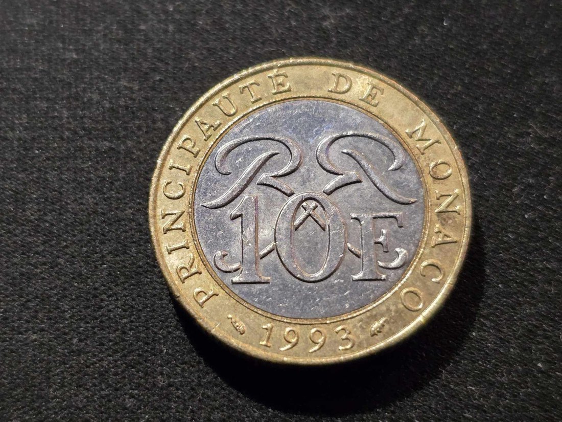  Monaco 10 Franc 1993 VZ+   