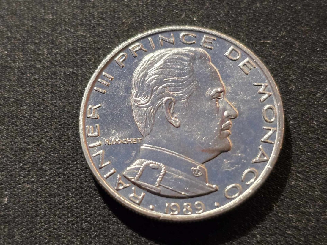  Monaco 1 Franc 1989 STG   