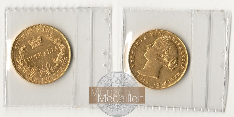 Australien (British Colony) MM Frankfurt Feingold: 7,32g Sovereign 1870 