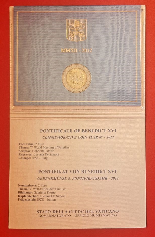  Vatikan 2 Euro KMS 2012 Münzenankauf Koblenz Frank Maurer AI 566   