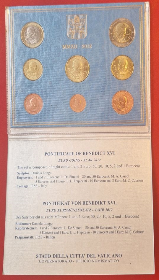  Vatikan 2 Euro KMS 2012 Münzenankauf Koblenz Frank Maurer AI 569   