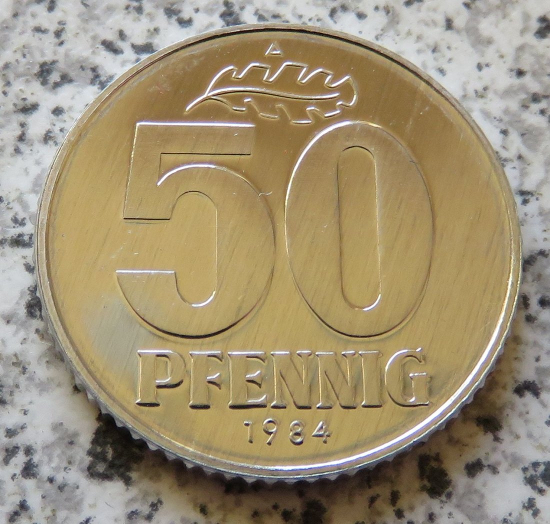  DDR 50 Pfennig 1984 A, Export   