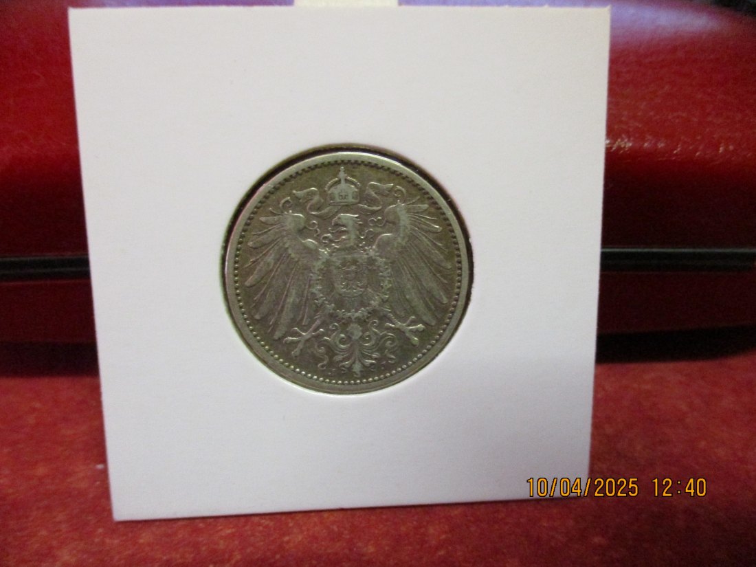  1 Mark Deutsches Reich 1901 J Silbermünze J.17   
