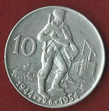  CESKOSLOVENSKA 10 KC 1954 Münzen und Goldankauf Koblenz Frank Maurer Ai 610   
