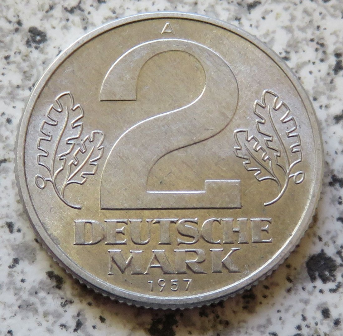  DDR 2 Deutsche Mark 1957 A   