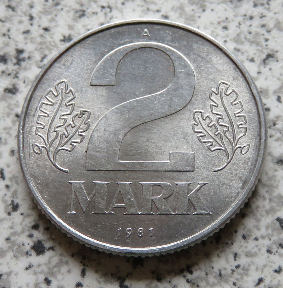  DDR 2 Mark 1981 A, matt   
