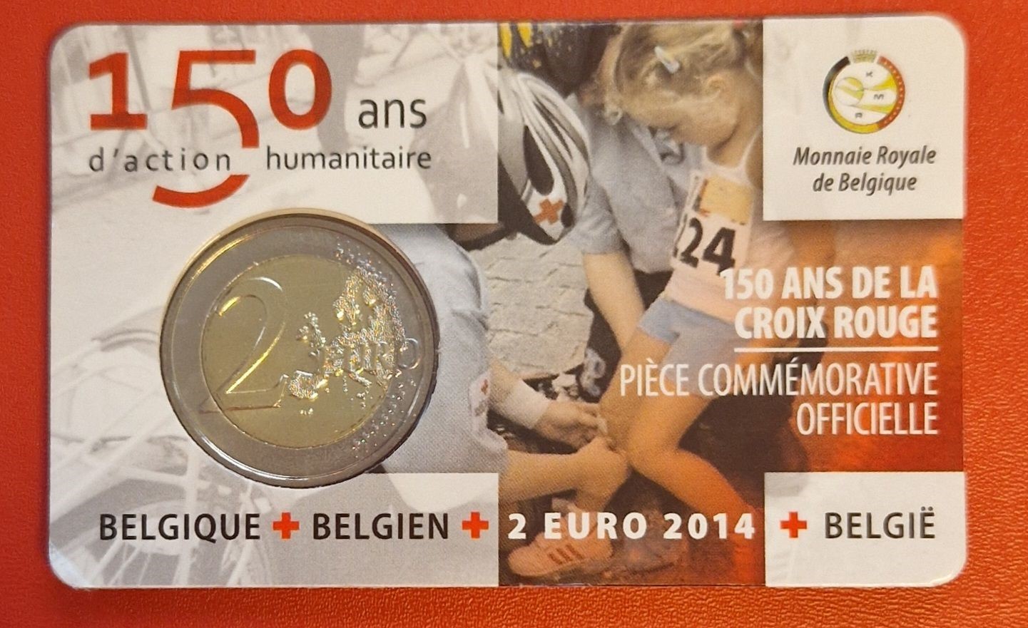  Belgien 2 Euro Gedenkmünze 2014 Münzenankauf Koblenz Frank Maurer Ai 585   