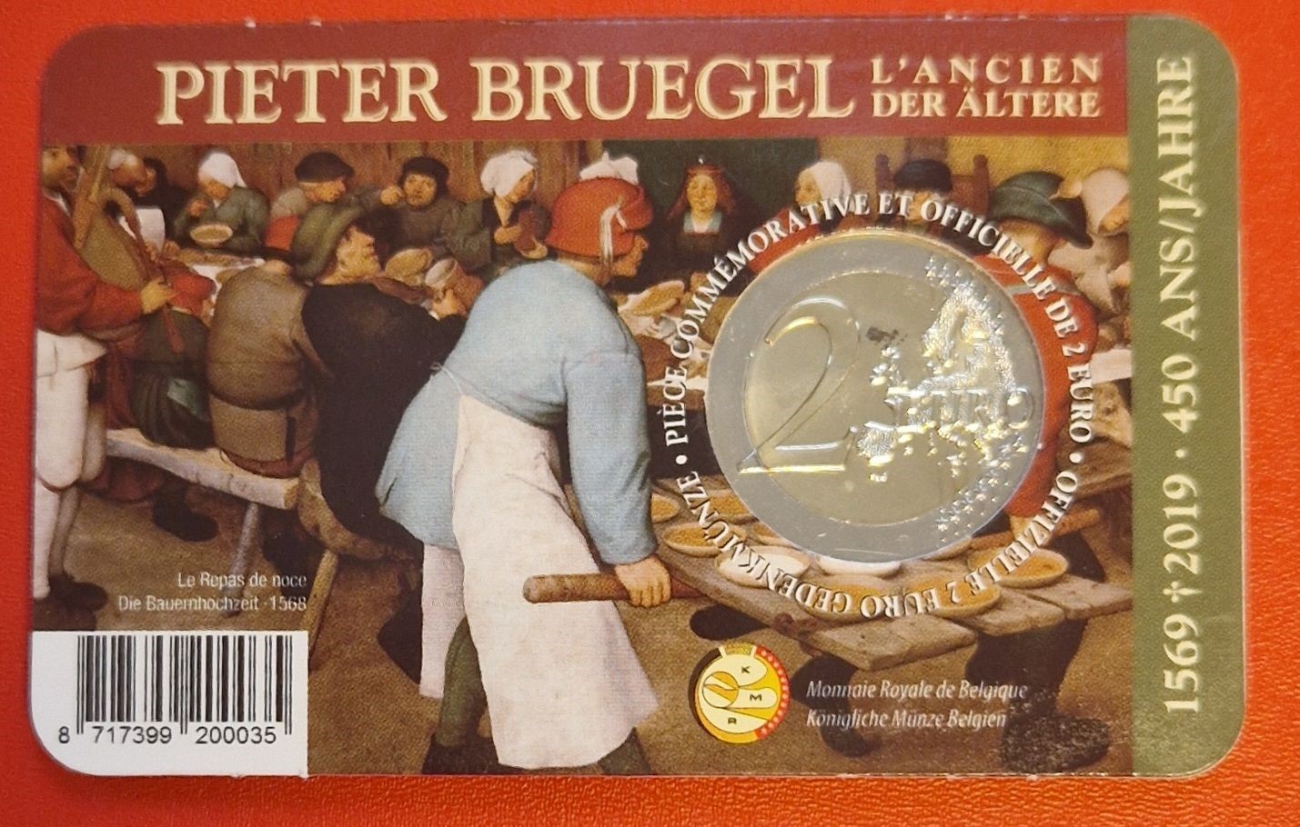  Belgien 2 Euro Gedenkmünze 2019 Münzenankauf Koblenz Frank Maurer Ai 586   